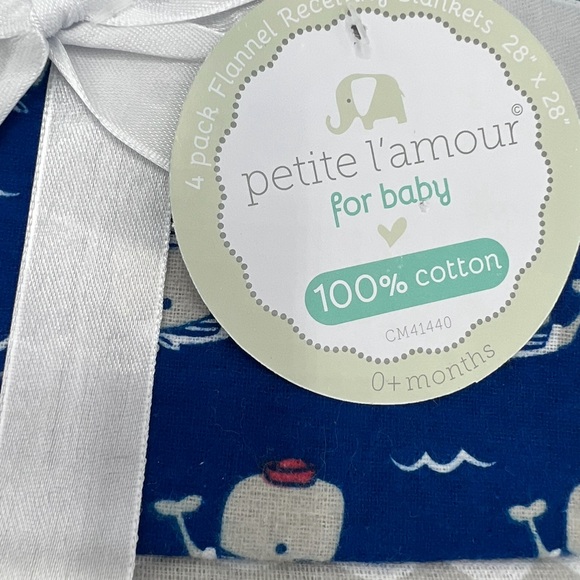 100% COTTON 4 PACK RECEIVING BLANKETS - Picture 5 of 9